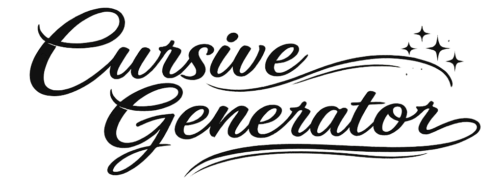 Cursive Font Generator