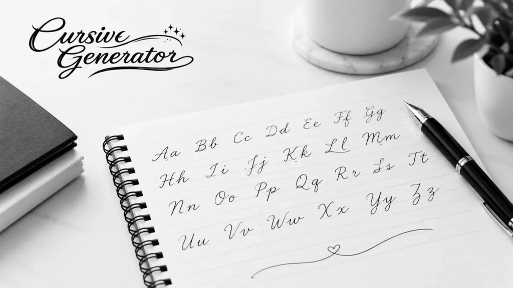how to write in cursive